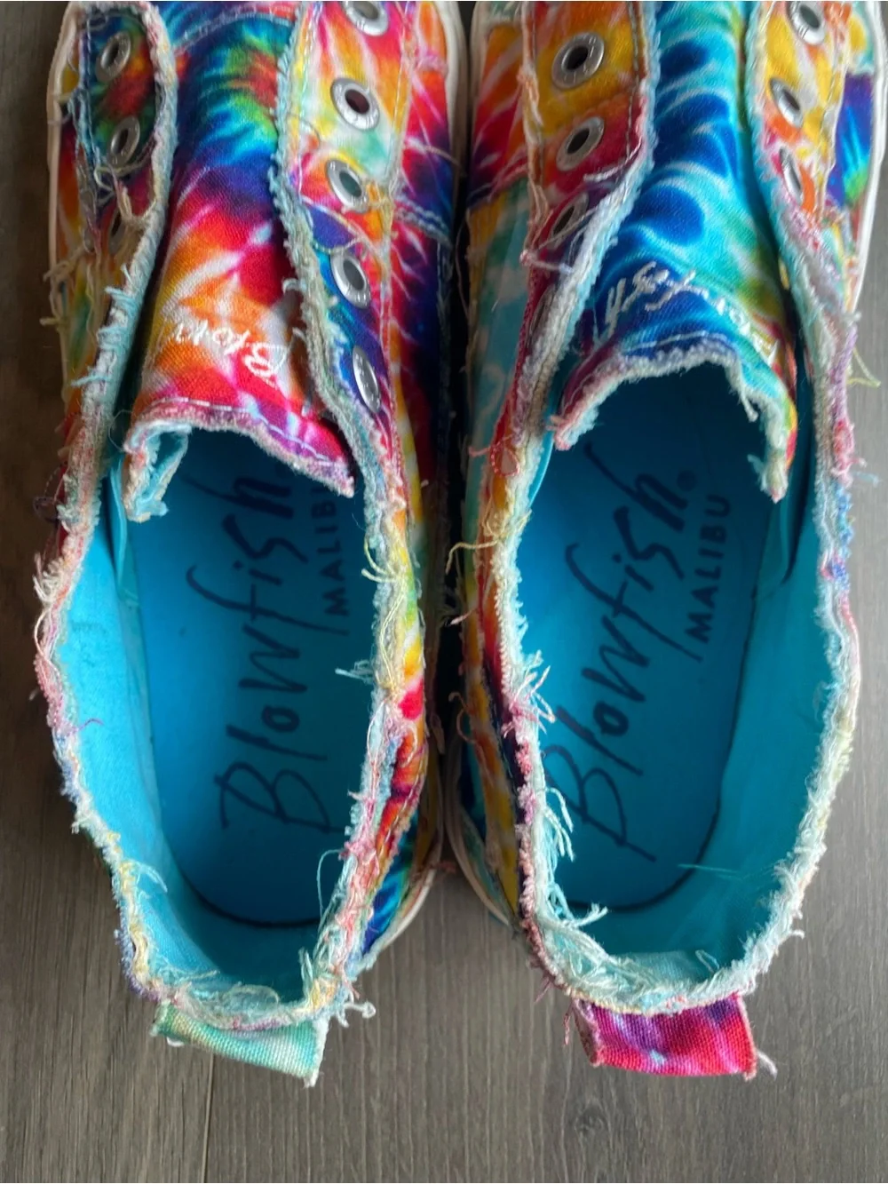 Blowfish Malibu Women's Pastel Tie Dye Comfort Slip On Sneakers 10